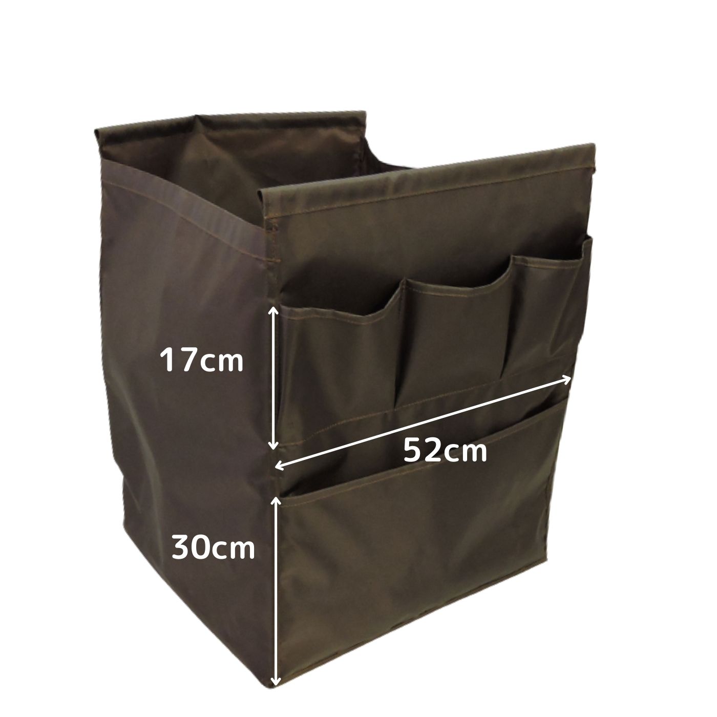 清掃カートホテルカート6ポケット75キャスター付オリタニホテルリネンワゴンビルメンカートダストワゴン洗濯ワゴン業務用送料無料折り畳みビルメンカートダストワゴンダストカート清掃カート可動式国産ブラウン